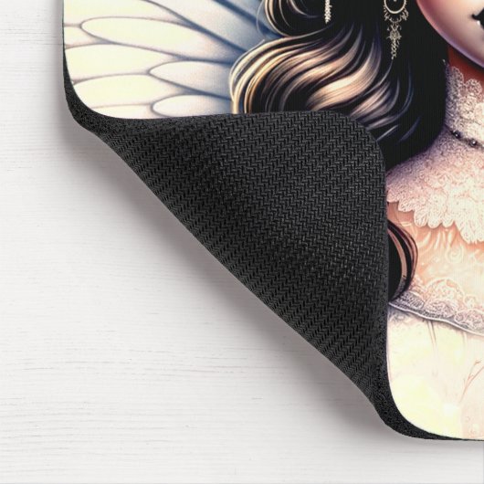 Halb Angel Devil Dark Beauty Broken Wing Fairy Mousepad (Ecke)
