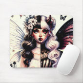 Halb Angel Devil Dark Beauty Broken Wing Fairy Mousepad (Mit Mouse)