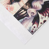 Halb Angel Devil Dark Beauty Broken Wing Fairy Seidenpapier (Ausschnitt)