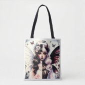 Halb Angel Devil Dark Beauty Broken Wing Fairy Tasche (Vorderseite)