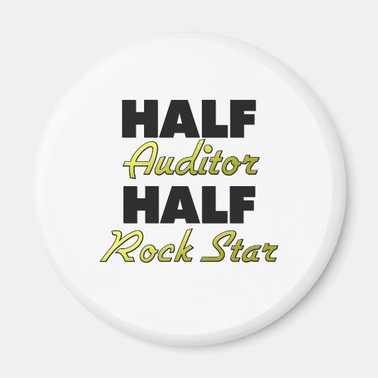 Halb Auditor Half Rock Star Magnet (Vorne)