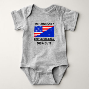 Halb australisches 100% niedlich baby strampler