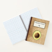 Halb-Avocado-Illustration Personalisiert Comp Notizblock (Innenseite)