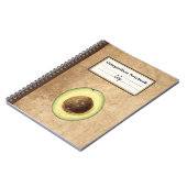 Halb-Avocado-Illustration Personalisiert Comp Notizblock (Linke Seite)
