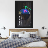 Halb beleuchteter Ball! Leinwanddruck (Insitu (Schlafzimmer))