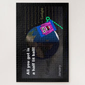 Halb beleuchteter Ball! Puzzle (Vertikal)