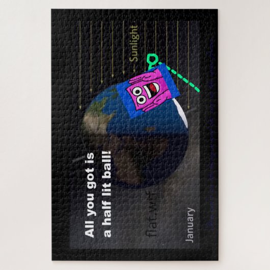 Halb beleuchteter Ball! Puzzle (Vertikal)