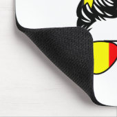 Halb belgisches halb ukrainisches Mädchen Belgien  Mousepad (Ecke)