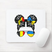 Halb belgisches halb ukrainisches Mädchen Belgien  Mousepad (Mit Mouse)