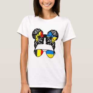 Halb belgisches halb ukrainisches Mädchen Belgien T-Shirt