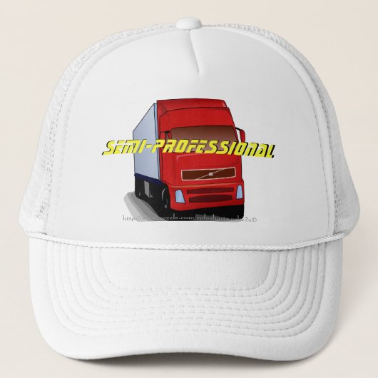 "Halb-Beruflich " Truckerkappe (Vorderseite)