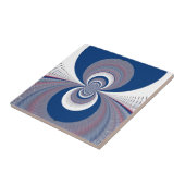 Halb Blau Fliese (Seite)