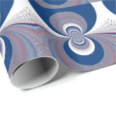Halb Blau Geschenkpapier (Rolleneckpunkt)