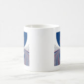 Halb Blau Kaffeetasse (Mittel)
