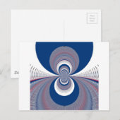 Halb Blau Postkarte (Vorne/Hinten)