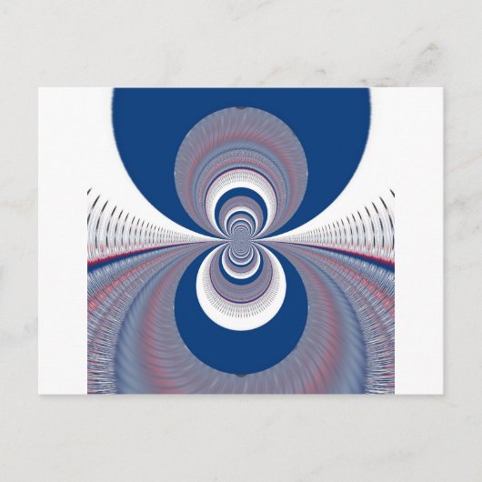 Halb Blau Postkarte (Vorderseite)