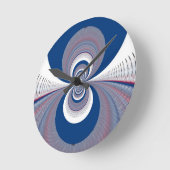 Halb Blau Runde Wanduhr (Winkel)
