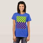 Halb blaue und grüne Tupfen T-Shirt (Vorne ganz)