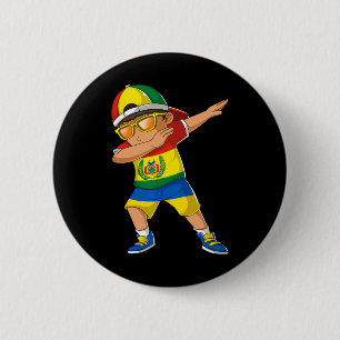 Halb bolivianischer halb ukrainischer Junge Bolivi Button
