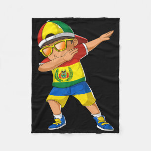 Halb bolivianischer halb ukrainischer Junge Bolivi Fleecedecke