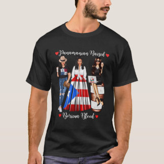 Halb Boricua Hälfte Panaian stark in Boricua Panam T-Shirt