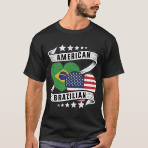 Halb brasilianischer Halbamerikaner T-Shirt
