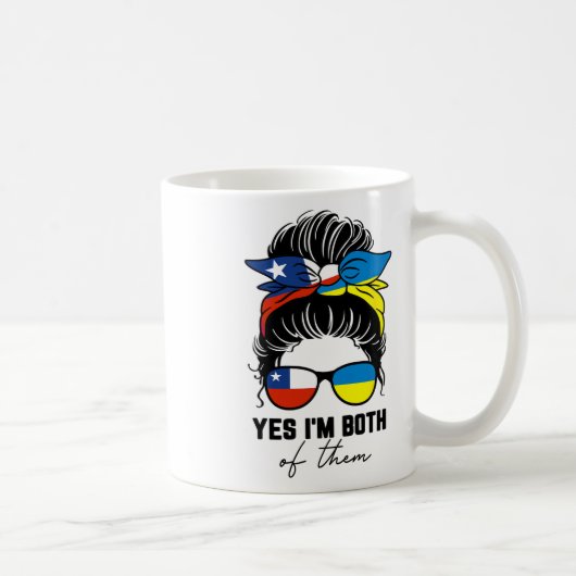 Halb chilenisches halb ukrainisches Mädchen Chile Kaffeetasse (Rechts)