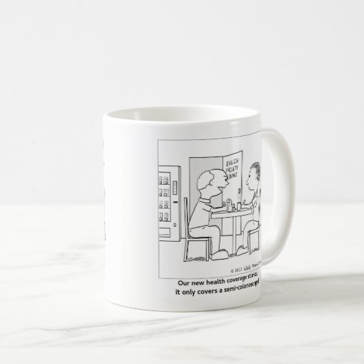 Halb-Colonoscopy Kaffeetasse (VorderseiteRechts)