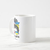 Halb costa-ricanisches halb ukrainisches Mädchen C Kaffeetasse (Vorderseite Links)