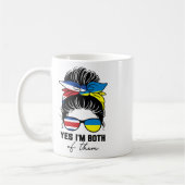 Halb costa-ricanisches halb ukrainisches Mädchen C Kaffeetasse (Links)