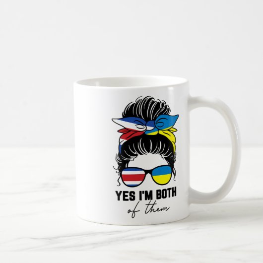 Halb costa-ricanisches halb ukrainisches Mädchen C Kaffeetasse (Rechts)