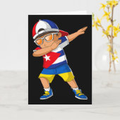 Halb Cubyn halb ukrainischer Junge Kid Cuby Ukrain Karte (Gelbe Blume)