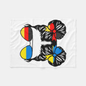 Halb Deutsche Halb Ukrainische Mädchen Deutschland Fleecedecke (Vorderseite (Horizontal))