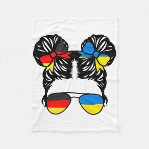 Halb Deutsche Halb Ukrainische Mädchen Deutschland Fleecedecke