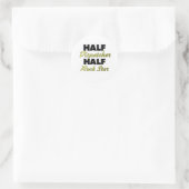 Halb Dispatcher Half Rock Star Runder Aufkleber (Tasche)