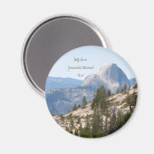 Halb Dome im Yosemite National Park, Kalifornien Magnet (Vorderseite/Rückseite)