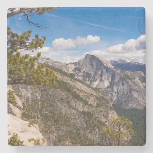 Halb-Dome-Landschaft, Kalifornien Steinuntersetzer (Vorderseite)