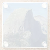 Halb Dome, Yosemite, CA Glasuntersetzer (Rückseite)