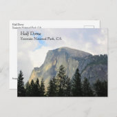 Halb Dome, Yosemite National Park, CA Postcard Postkarte (Vorne/Hinten)