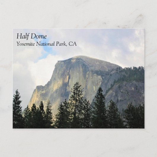 Halb Dome, Yosemite National Park, CA Postcard Postkarte (Vorderseite)