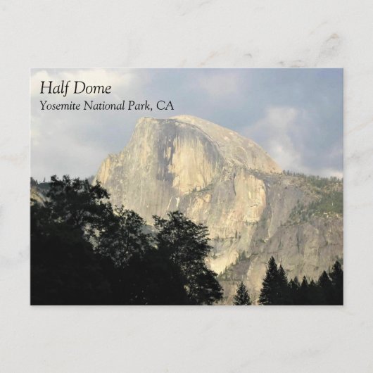 Halb Dome, Yosemite National Park, CA Postcard Postkarte (Vorderseite)