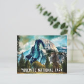 Halb Dome Yosemite Nationalpark Postcard Postkarte (Stehend Vorderseite)