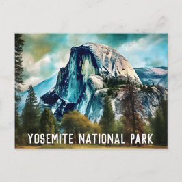 Halb Dome Yosemite Nationalpark Postcard Postkarte
