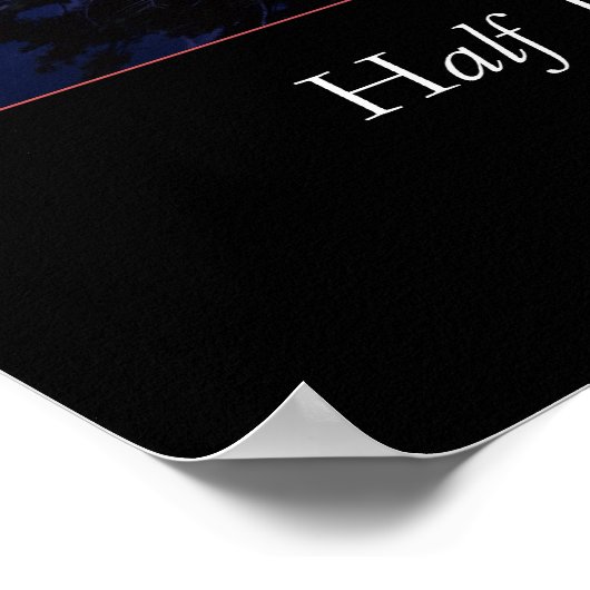 Halb Dome Yosemite Nationalpark Poster (Ecke)