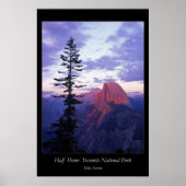 Halb Dome Yosemite Nationalpark Poster (Vorne)