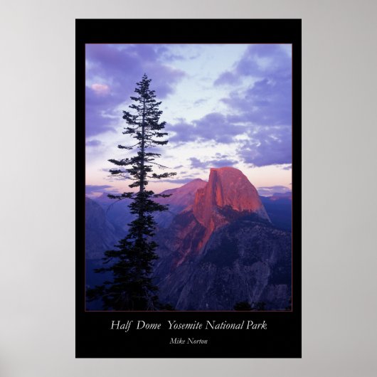 Halb Dome Yosemite Nationalpark Poster (Vorne)