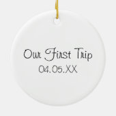 Halb Dome Yosemite Nationalpark Wasserfarben Keramik Ornament (Hinten)