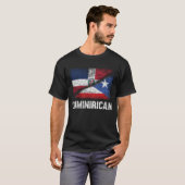 Halb dominikanisch Halb puerto Rico Flag Dominikan T-Shirt (Vorne ganz)