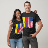 Halb ecuadorian Half amerikanische DNA Ecuador Her T-Shirt (Unisex)