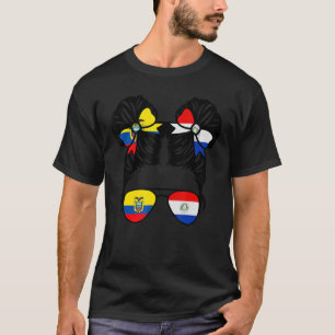 Halb ecuadorianische Hälfte Paraguayan Mädchen Ecu T-Shirt